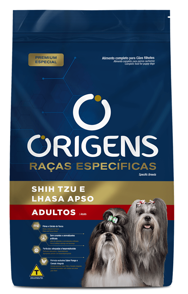 Origens Raças Específicas Shih Tzu e Lhasa Apso Adultos
