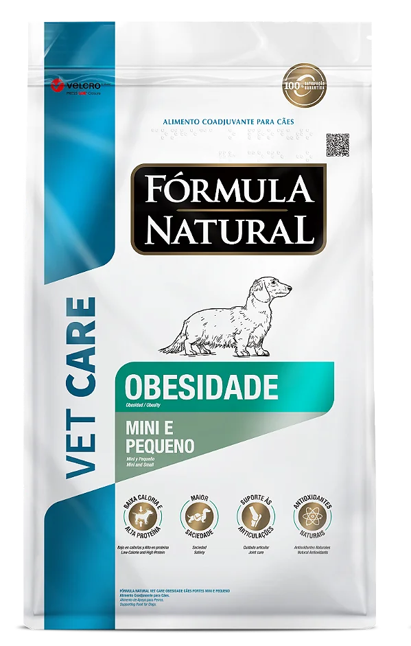 Fórmula Natural Vet Care Obesidade Mini e Pequeno