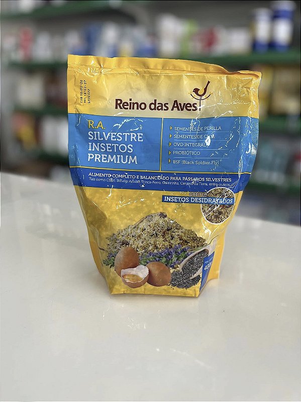 R.A. Silvestre Insetos Premium para Pássaros