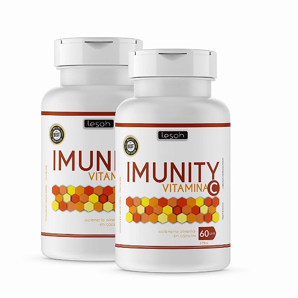 Imunity Vitamina C • 60caps • 575mg • 02 Unidades