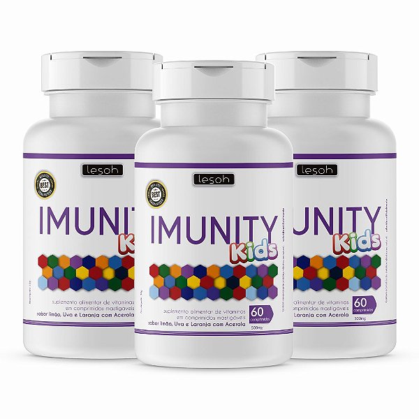 Imunity Kids • 60comp • 500mg • 03 Unidades