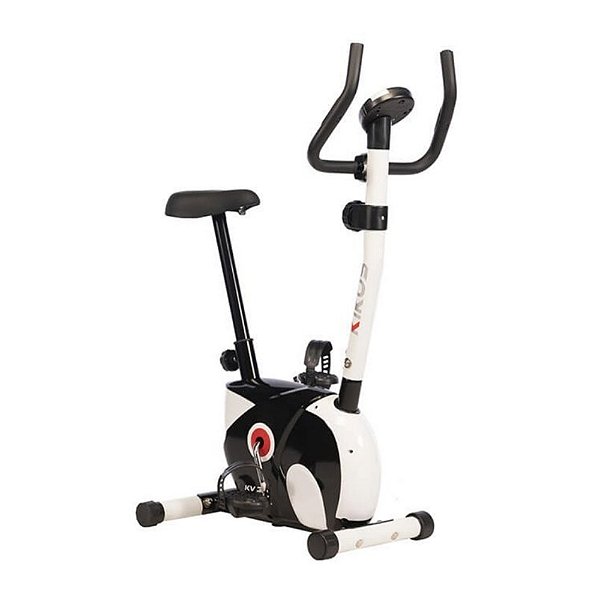 Bicicleta Ergométrica Vertical Kikos KV3.1i Magnética 8 Níveis de Tensão Display LCD Branca