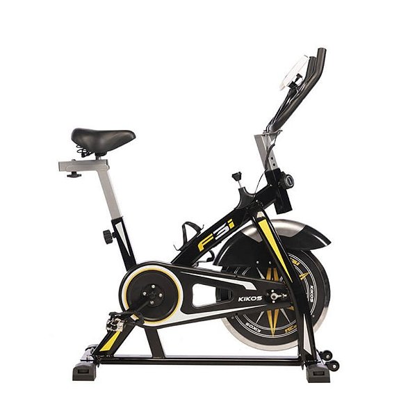 Bicicleta Ergométrica Spinning Kikos F3I Roda de inércia 10Kg, 5 Funções e Display Lcd