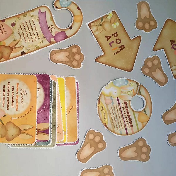Kit Caça aos Ovos - Brincadeira para pais e filhos