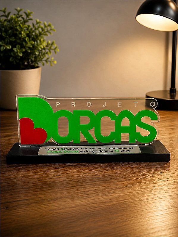 Troféu Personalizado em Acrílico