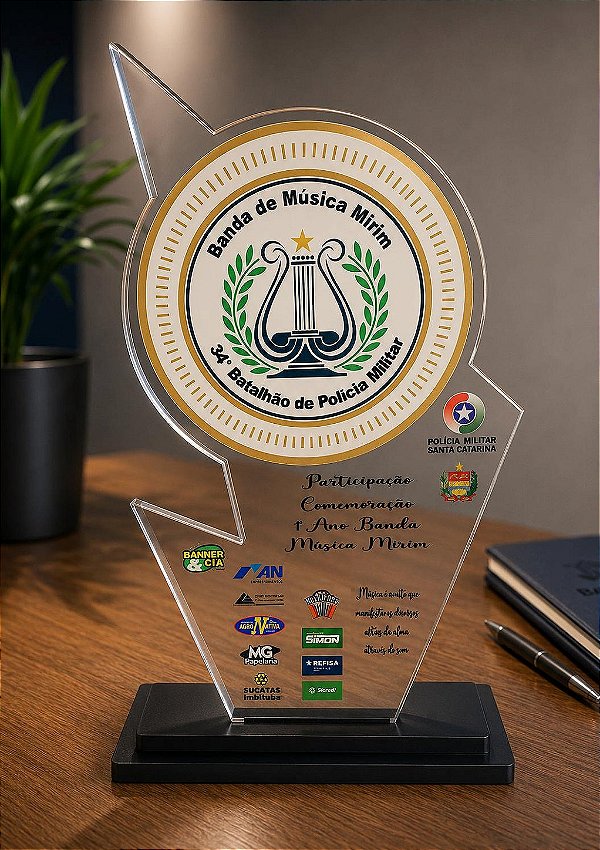 Troféu Personalizado em Acrílico
