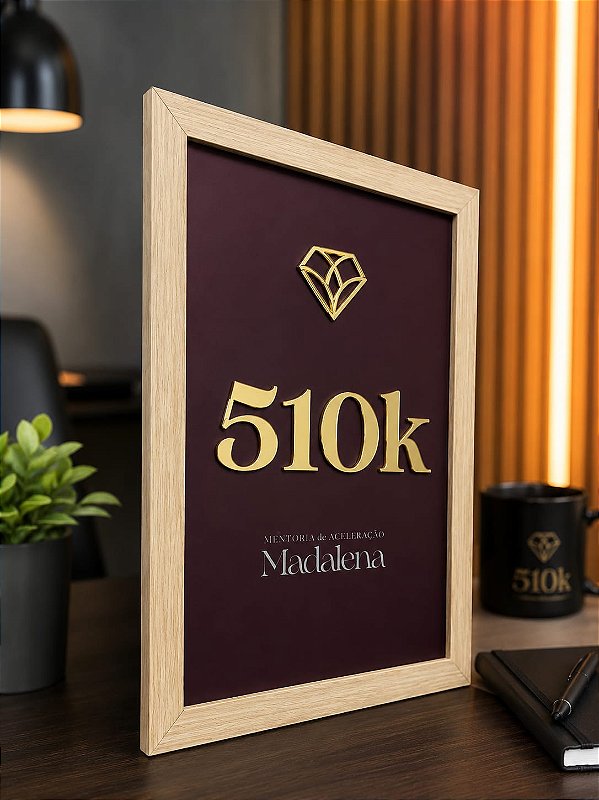 Placa Personalizada - DESTAQUE - FATURAMENTO