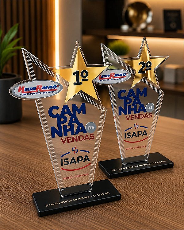 Troféu Personalizado em Acrílico