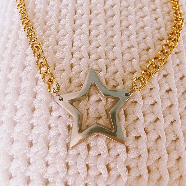 Colar Star Dourado