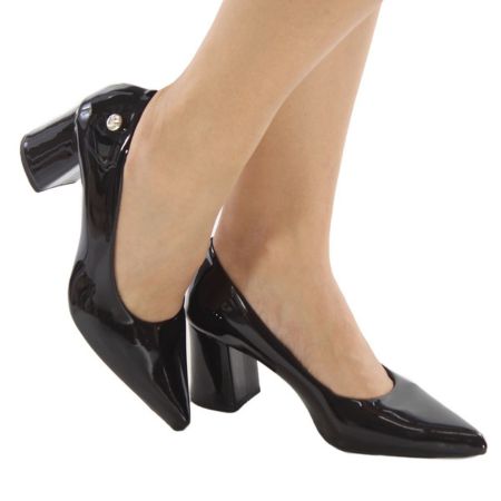Scarpin Verniz / Preto / Comfort