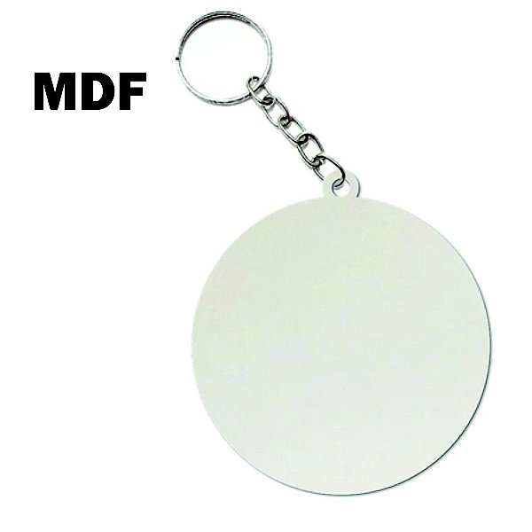 Chaveio MDF  em formato redondo (pacote com 10)