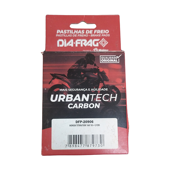 Pastilha de Freio Diafrag Cg 160 Titan Fan 2018