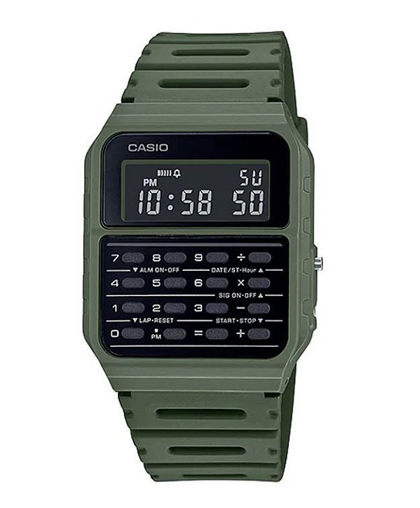 Relógio Casio Vintage Calculadora Verde CA-53WF-3BDF