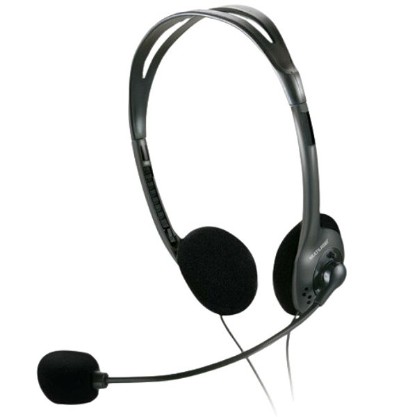 Fone de ouvido, Headset Multilaser estéreo com fio, Preto P2 PH002