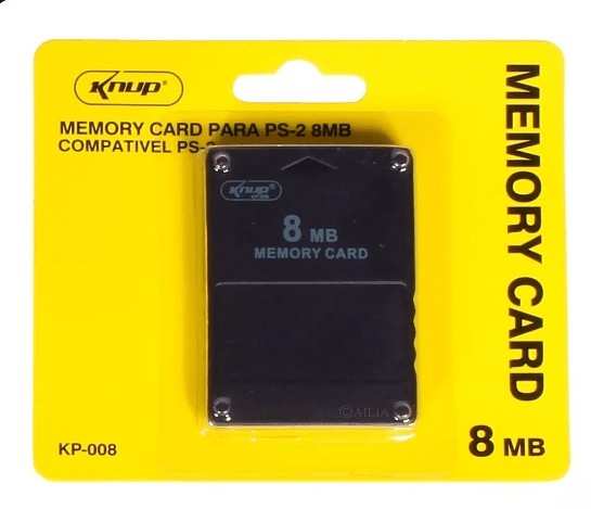 Cartão de Memória 8MB para Playstation 2 Memory Card PS2
