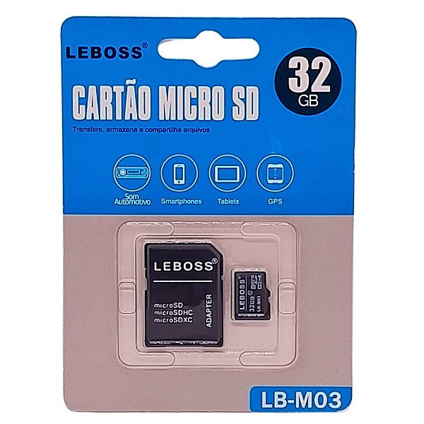 Cartão de Memória Micro SD 32GB  LB-M03