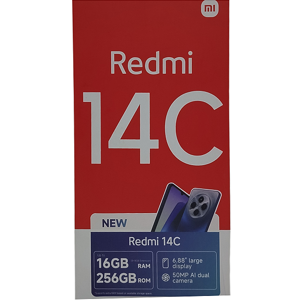Smartphone Xiaomi Redmi 14C 16GB RAM 256GB ROM - Black