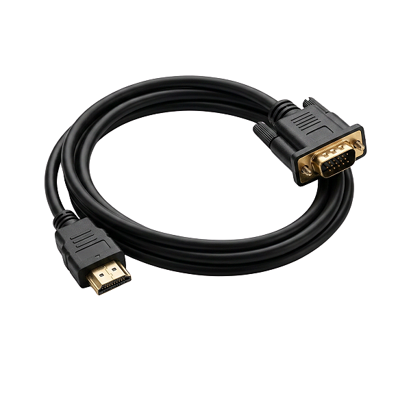 Cabo Adaptador HDMI para VGA – Conversor de Vídeo Full HD 1080p para Monitor, Projetor e TV