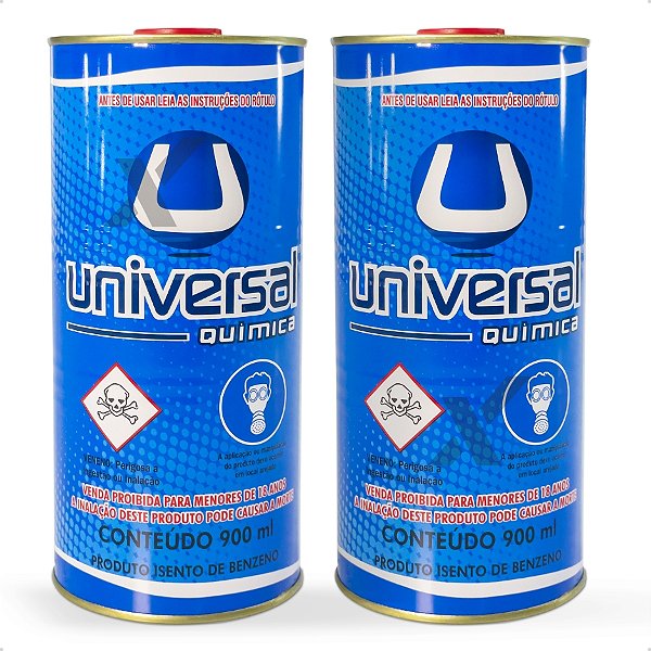 KIT 2 Cola Acrilico Policarbonato Universal Química 900ml