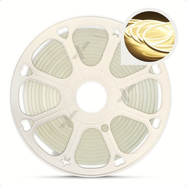 Mangueira De Fita Neon Led Flex 6x12mm Corte 2,5cm 12v - 10 Metros
