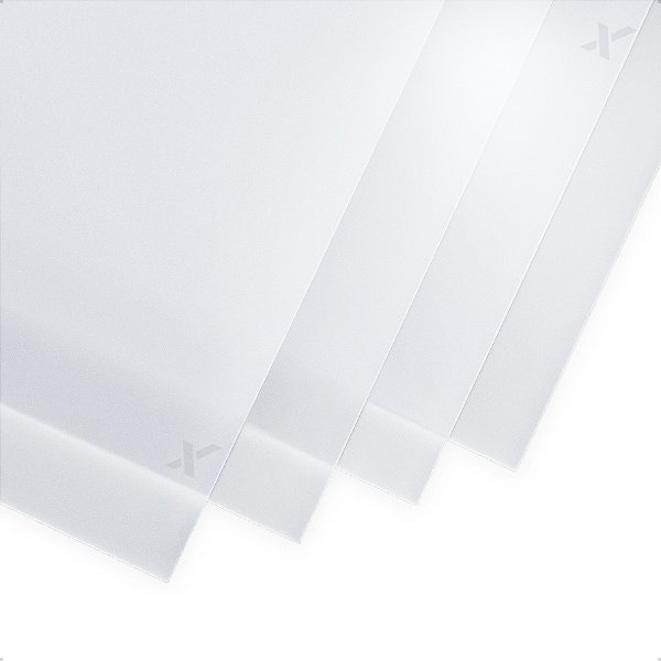 Chapa Ps Leitoso Luminária Translúcido Led 2x1 Metros - 2mm