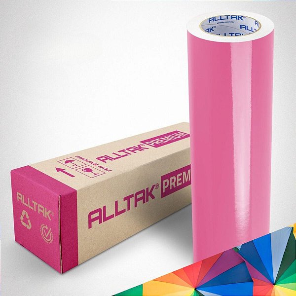 Bobina Vinil Adesivo Rolo Envelopamento Pink Alltak Premium 7733231
