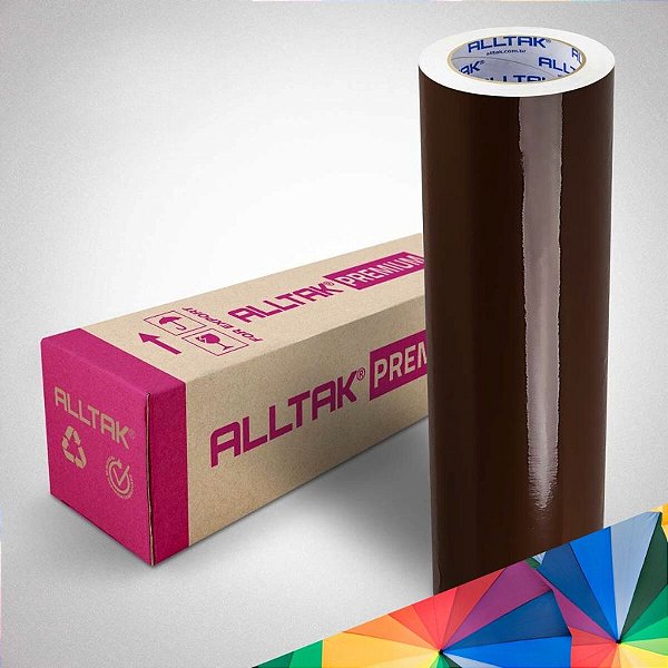 Bobina Vinil Adesivo Rolo Envelopamento Marrom Alltak Premium 773393