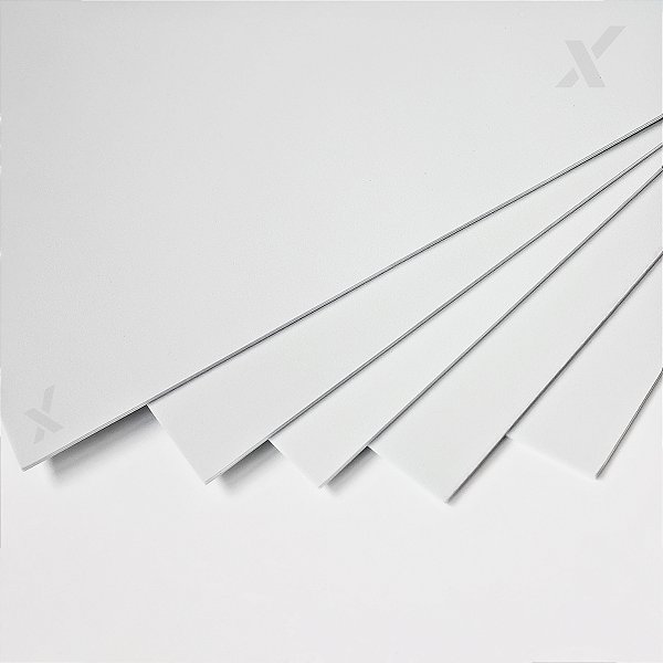 KIT 3 Chapa Ps Branco Tricamada Poliestireno Placa 2x1 Metros 2mm