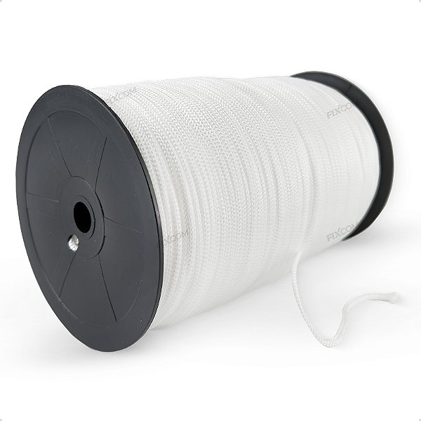 Cordão para Banner e Faixas Barbante 4/1 Rolo Com 500mts Branco