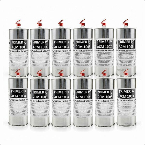 KIT 12 Primer Promotor Para Acm I9 Aderência Fita Dupla Face 900ml