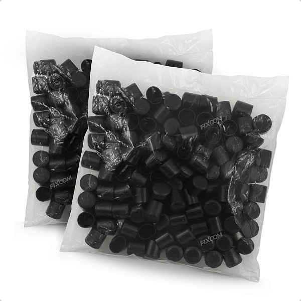 200 Ponteira Para Banner Preta 23mm 7/8 Faixas Acabamento Bastão