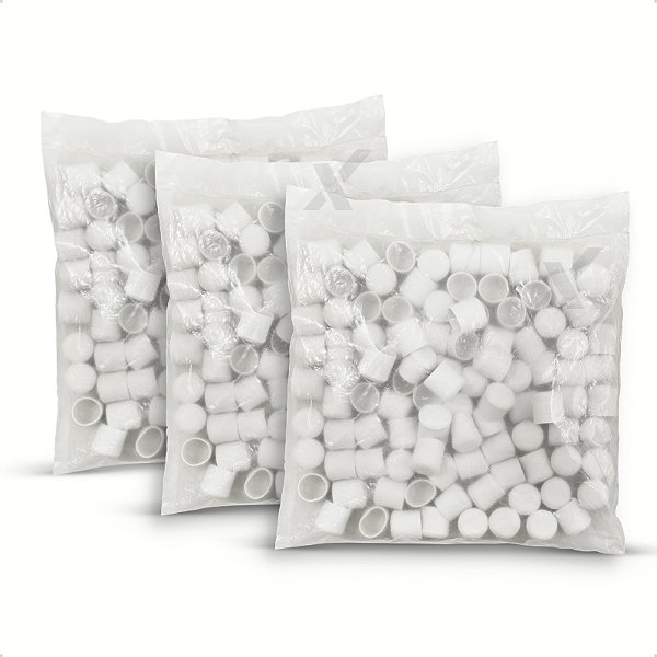 300 Ponteiras Para Banner Branca 16mm 5/8 Faixas Acabamento Bastão