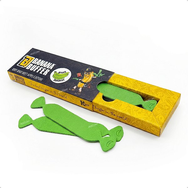 Banana Buffer Green Feltro Espátula Envelopamento Kit 10 Un Verde