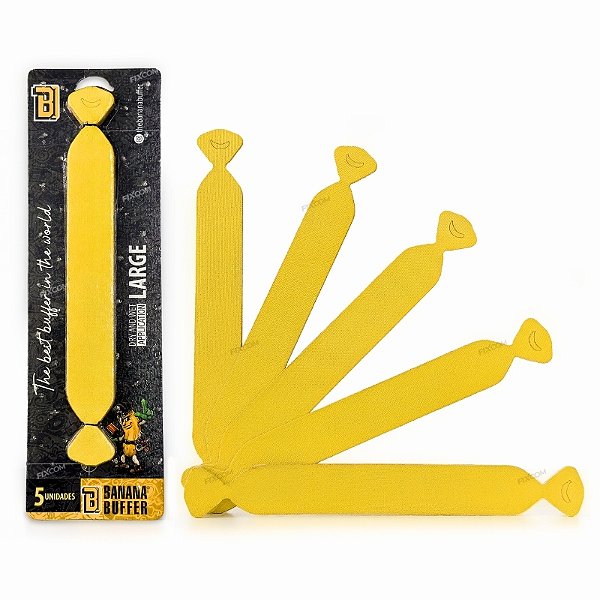 Banana Buffer Large Protetor De Espátula Envelopamento Feltro 19 cm KIT com 5 Unidades