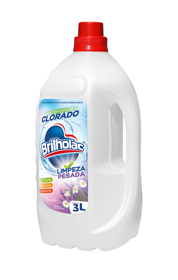 Detergente Clorado LAVANDA Brilholac 3L