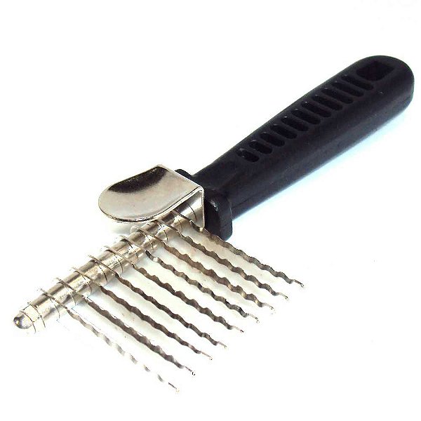 Desembolador de Pelos Pets Brasil com Cabo de Plástico Preto