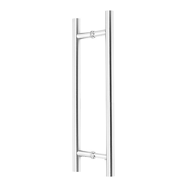 Puxador Porta Tubular 400mm Inox Escovado - Silvana