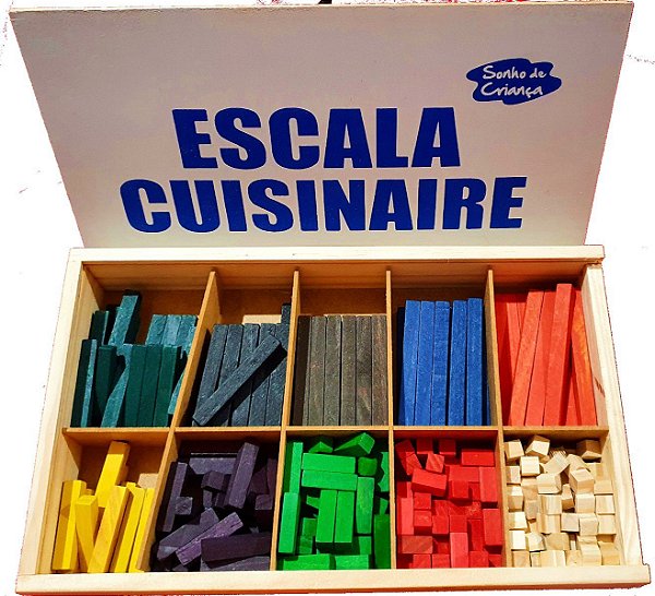 Escala Cuisenaire 294 Blocos Madeira - Brinquedos Educativos