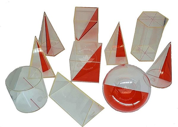 Solidos Geometricos Acrílico 10 Un MMP Pedagogico Professor