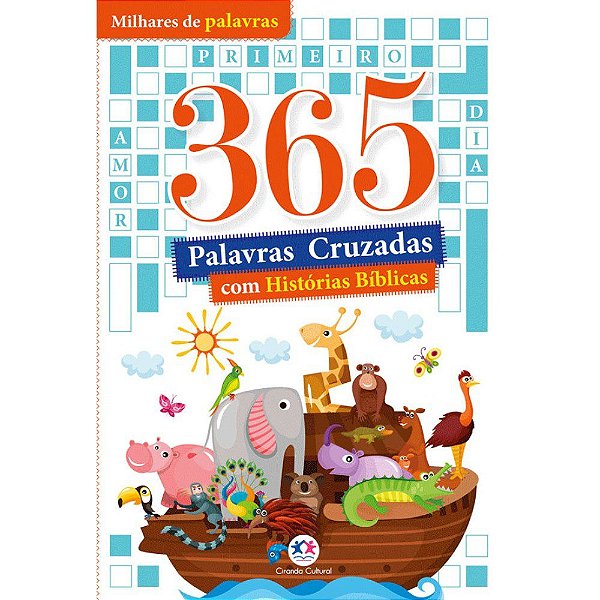 Livro 365 Palavras Cruzadas Com Historias Biblicas Infantil