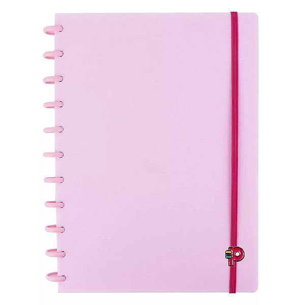 Caderno Yummy Colors Grande - Rosa Chiclete