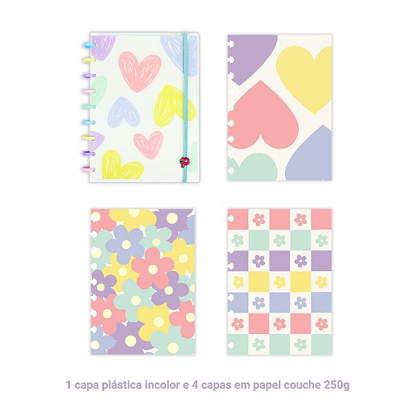 Caderno Decor Medio - Flores e Amores