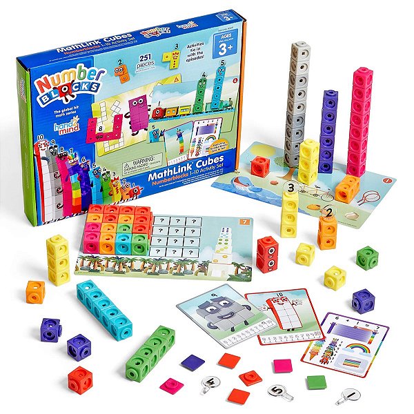 Number Blocks 1 ao 10 MathLink Cubes 93417 Hand2Mind 198 Un