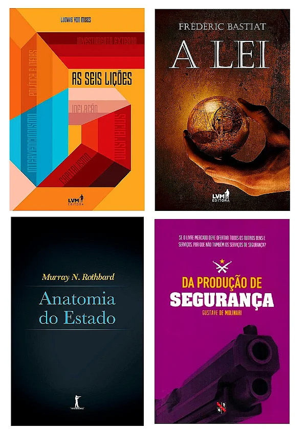 Kit 4 Livros Fraguismo 6 Lições A Lei Anatomia Segurança