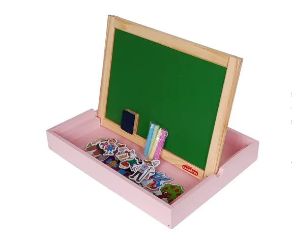 Quadro Infantil Lousa Magnetica Mundo Encantado Menina