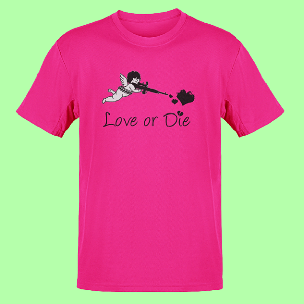 Camiseta Love or Die - Cupido