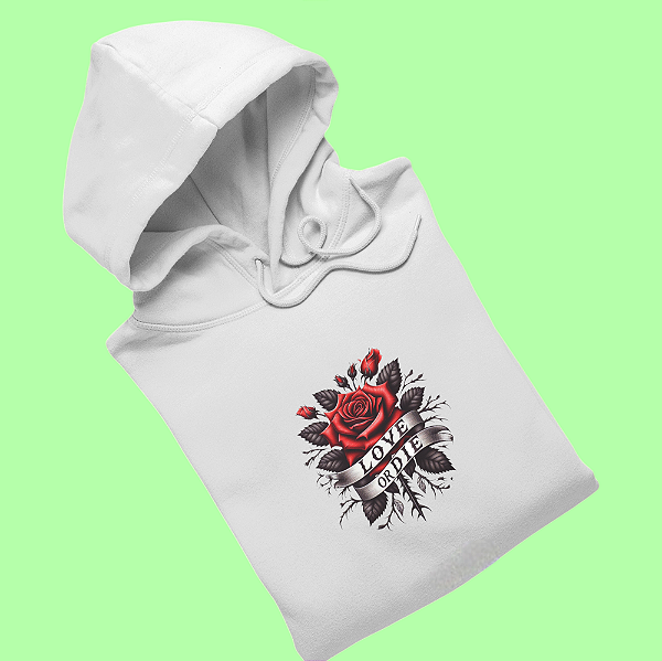 Moletom - Love Roses (Canguru)