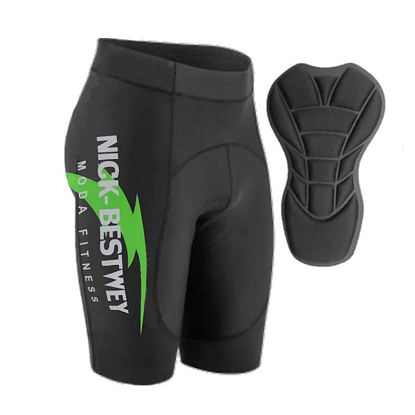 Bermuda De Ciclismo Acolchoada Com Forro D90