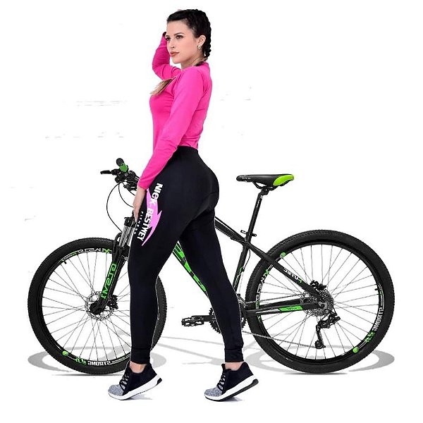 Conjunto De Ciclismo Acolchoado Com Forro D90