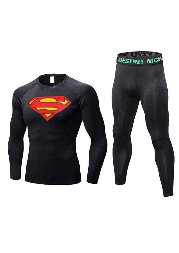 Conjunto Térmico Super Man Proteção Solar UV